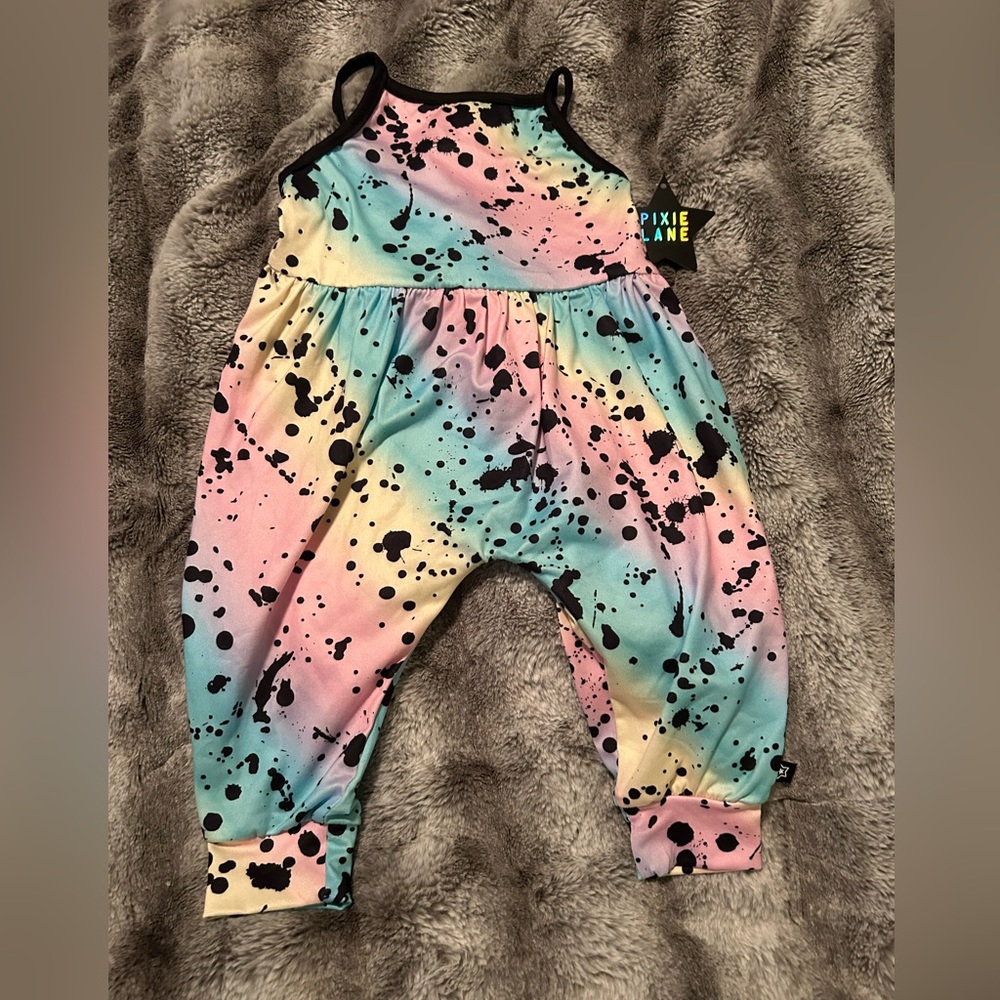 Pixie lane baby girls NWT romper 6-12 months